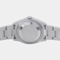 Rolex Black Stainless Steel Datejust Automatic Men's Wristwatch 36 mm