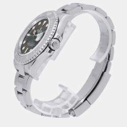 Rolex Grey Stainless Steel Yacht-Master Automatic Men's Wristwatch 40 mm