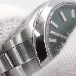 Rolex Green Stainless Steel Oyster Perpetual 277200 Automatic Men's Wristwatch 31mm