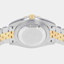 Rolex Grey 18k Yellow Gold Stainless Steel Datejust 126333 Automatic Men's Wristwatch 41mm