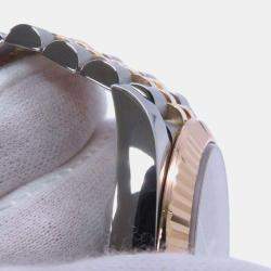 Rolex Grey 18k Yellow Gold Stainless Steel Datejust 126333 Automatic Men's Wristwatch 41mm