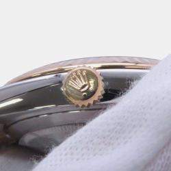Rolex Grey 18k Yellow Gold Stainless Steel Datejust 126333 Automatic Men's Wristwatch 41mm