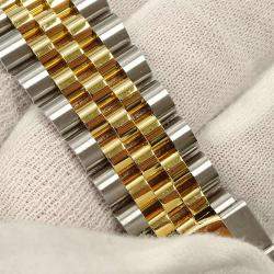 Rolex Grey 18k Yellow Gold Stainless Steel Datejust 126333 Automatic Men's Wristwatch 41mm