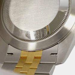 Rolex Grey 18k Yellow Gold Stainless Steel Datejust 126333 Automatic Men's Wristwatch 41mm