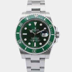 Rolex Green Stainless Steel Submariner 116610LV Automatic Men's Wristwatch 40mm