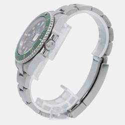 Rolex Green Stainless Steel Submariner 116610LV Automatic Men's Wristwatch 40mm
