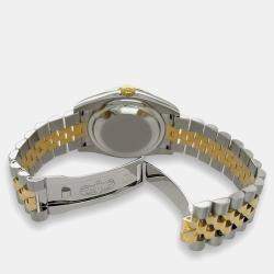Rolex Custom Purple 3.05ct Diamonds 18K Yellow Gold Stainless Steel Datejust 116233 Automatic Men's Wristwatch 36mm