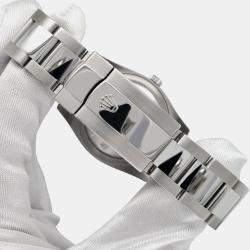 Rolex Custom Rhodium Gray 2.5CT Diamond Stainless Steel Datejust 116200 Automatic Men's Wristwatch 36mm
