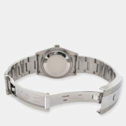 Rolex Custom Satin Linen 2.5CT Diamond Stainless Steel Datejust 116200 Automatic Men's Wristwatch 36mm