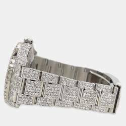Rolex Custom  Diamond Stainless Steel Datejust II 116300 Automatic Men's Wristwatch 41mm