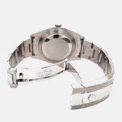 Rolex Custom Grey 5CT Diamond Stainless Steel Datejust II 116300 Automatic Men's Wristwatch 41 mm