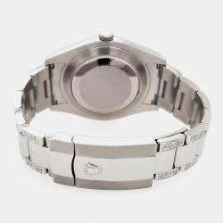 Rolex Custom White MOP 5ct Diamond Stainless Steel Datejust II 116300 Automatic Men's Wristwatch 41 mm