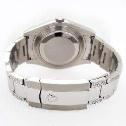 Rolex Custom Black MOP 5ct Diamond Stainless Steel Datejust II 116300 Automatic Men's Wristwatch 41 mm