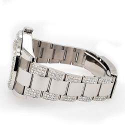 Rolex Custom Black MOP 5ct Diamond Stainless Steel Datejust II 116300 Automatic Men's Wristwatch 41 mm