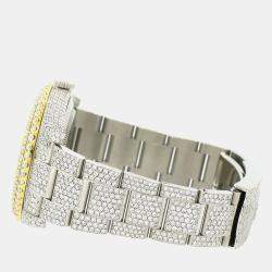 Rolex Custom  23.3CT Diamond 18K Yellow Gold Stainless Steel Datejust II  Automatic Men's Wristwatch 41mm