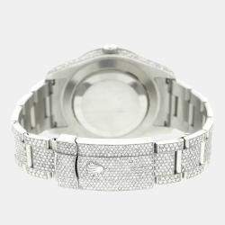 Rolex Custom  MOP 19.8CT Diamond Stainless Steel Datejust II  Automatic Men's Wristwatch 41MM