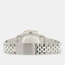 Rolex Custom Mustard 3.35CT Diamond Stainless Steel Datejust  Automatic Men's Wristwatch 36MM