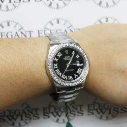 Rolex Custom  Diamond Stainless Steel Datejust II 116300 Automatic Men's Wristwatch 41MM