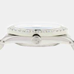 Rolex Customised  MOP 3.65CT Diamond Stainless Steel Datejust  Automatic Men's Wristwatch 36MM