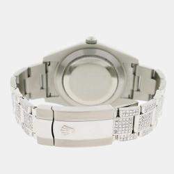 Rolex Customised  9.4CT Diamond Stainless Steel Datejust II 116300 Automatic Men's Wristwatch 41mm