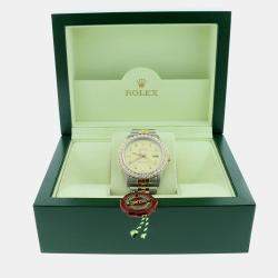 Rolex Customised  2.70CT Diamond 18K Yellow Gold Stainless Steel Datejust  Automatic Men's Wristwatch 36mm
