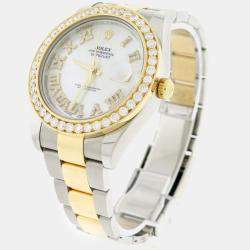 Rolex Customised  3.07CT Diamond 18K Yellow Gold Stainless Steel Datejust II 116333 Automatic Men's Wristwatch 41mm
