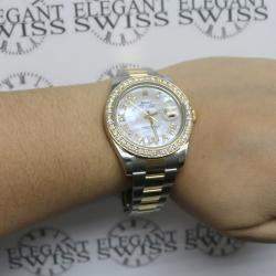 Rolex Customised  3.07CT Diamond 18K Yellow Gold Stainless Steel Datejust II 116333 Automatic Men's Wristwatch 41mm