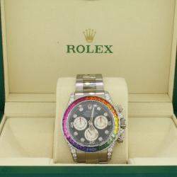 Rolex Customised White White Gold Cosmograph Daytona  Automatic Men's Wristwatch 40mm