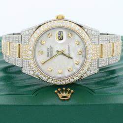 Rolex Customised  18K Yellow Gold Stainless Steel Datejust II 116333 Automatic Men's Wristwatch 41mm