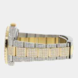 Rolex Customised  18K Yellow Gold Stainless Steel Datejust II 116333 Automatic Men's Wristwatch 41mm