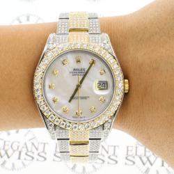 Rolex Customised  18K Yellow Gold Stainless Steel Datejust II 116333 Automatic Men's Wristwatch 41mm