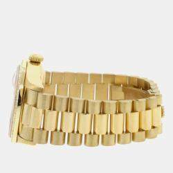 Rolex Customised  Diamond 18k Yellow Gold  Day-Date  Automatic Men's Wristwatch 36MM