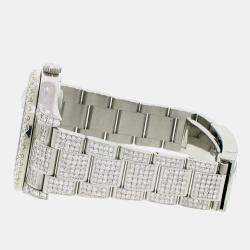 Rolex Customised Blue MOP 10.65CT Diamond Stainless Steel Datejust II 116300 Automatic Men's Wristwatch 41mm