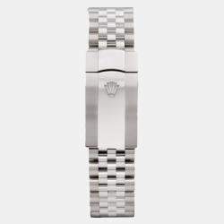 Rolex Customised White Diamond Stainless Steel Datejust 126300 Automatic Men's Wristwatch 41mm