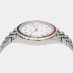 Rolex Customised White Diamond Stainless Steel Datejust 126300 Automatic Men's Wristwatch 41mm