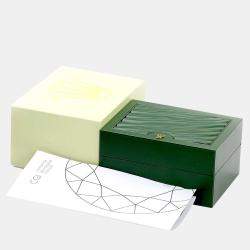 Pre Owned Rolex Customised Green Diamond Stainless Steel Datejust  Automatic Men's Wristwatch 36mm