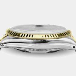 Rolex Customised White MOP Diamond 18K Yellow Gold Stainless Steel Vintage 16013 Automatic Men's Wristwatch 36mm
