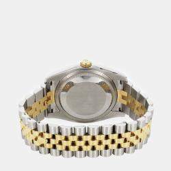 Rolex Customised Pink Diamond Stainless Steel Datejust 16013 Automatic Men's Wristwatch 36mm