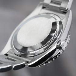 Rolex Customised Blue Diamond Stainless Steel Datejust 116234 Automatic Men's Wristwatch 36mm