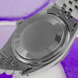 Rolex Grey Stainless Steel Datejust 16030 Automatic Men's Wristwatch 36mm
