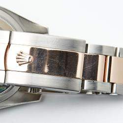 Pre Owned Rolex Brown Mother Of Pearl 18K Everose Gold Oystersteel Datejust 116201 Women's Wristwatch 36 mm