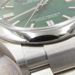 Rolex Green Stainless Steel Oyster Perpetual 126000 Automatic Men's Wristwatch 36 mm