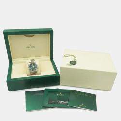 Rolex Green Stainless Steel Oyster Perpetual 126000 Automatic Men's Wristwatch 36 mm