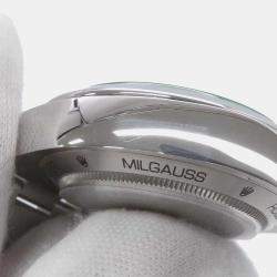Rolex Blue Stainless Steel Milgauss 116400GV Automatic Men's Wristwatch 40 mm