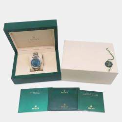 Rolex Blue Stainless Steel Milgauss 116400GV Automatic Men's Wristwatch 40 mm