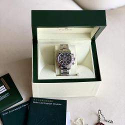 Rolex Black Stainless Steel Cosmograph Daytona 116520 Automatic Men's Wristwatch 40 mm