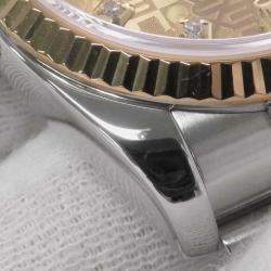 Rolex Champagne Diamond 18k Yellow Gold Stainless Steel Datejust 116233G Automatic Men's Wristwatch 36 mm