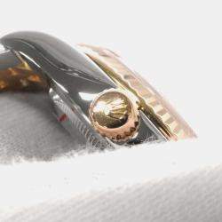 Rolex Champagne Diamond 18k Yellow Gold Stainless Steel Datejust 116233G Automatic Men's Wristwatch 36 mm