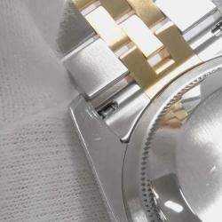 Rolex Champagne Diamond 18k Yellow Gold Stainless Steel Datejust 116233G Automatic Men's Wristwatch 36 mm