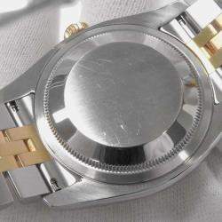Rolex Champagne Diamond 18k Yellow Gold Stainless Steel Datejust 116233G Automatic Men's Wristwatch 36 mm